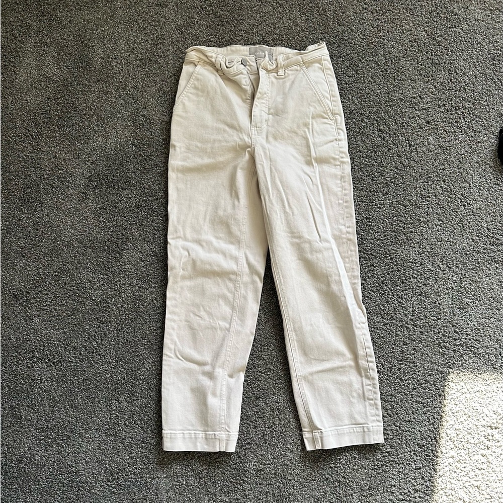 Everlane Cropped Straight Tall stretch pants